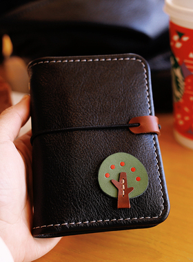 m5A8手账本真皮迷你A7a6活页笔记本随身口袋便携日记本简约小本子