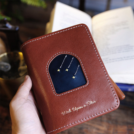 现货【流星】原创真皮活页手账本m5A8A7创意牛皮多功能旅行记事本