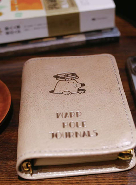 真皮原创头层植鞣牛皮活页m5A8A7奇葩a6多功能双环手帐随身笔记本