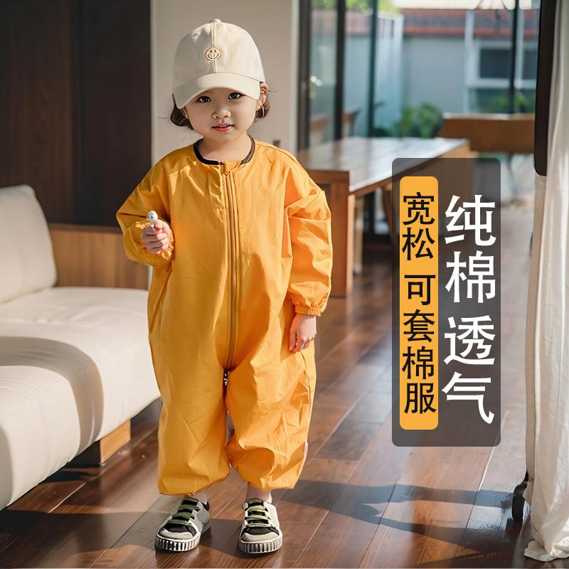 婴儿秋冬防脏户外连体衣
