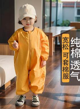 婴儿秋冬防脏户外连体衣