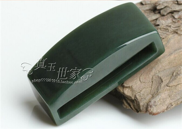 双层精品和田玉青玉无事护身招财保平安皮带扣腰带扣男款腰佩挂件