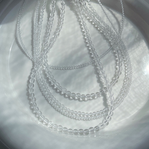 8A精品天然白水晶透明项链choker