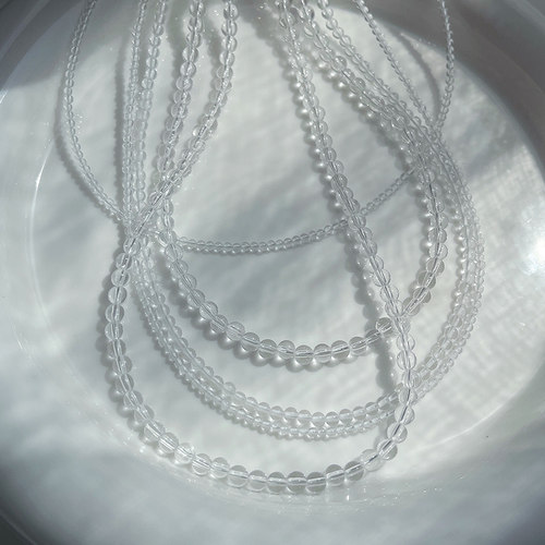8A精品天然白水晶透明项链choker