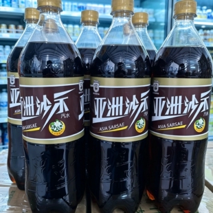 6瓶亚洲沙示汽水1.25L经典老广州可乐沙士汽水碳酸饮料