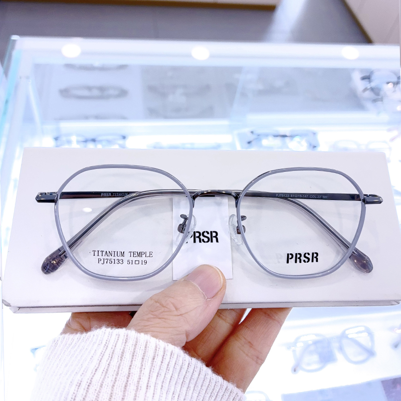 PRSR帕莎新款眼镜框复古圆框小脸男女小框可配近视防蓝光PJ75133