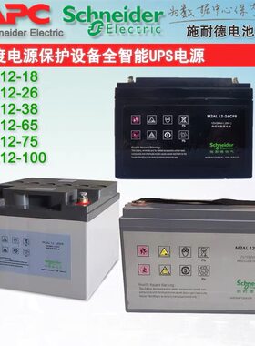 APC施耐德UPS蓄电池M2AL12-100CFR/12V18AH26AH38AH65AH80AH100AH