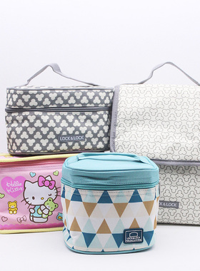 韩国乐扣乐扣保鲜盒便当袋手提袋子便当包加厚保温包午餐带饭包