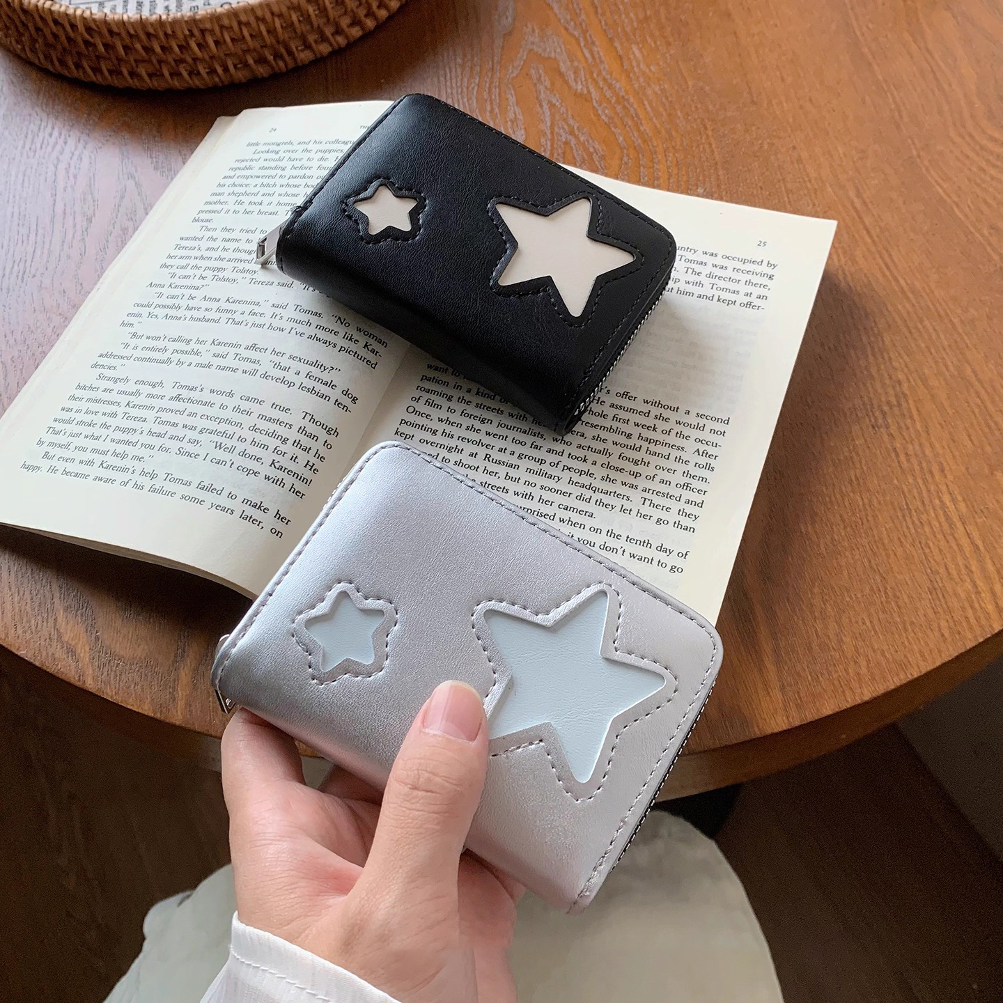 原创设计星星卡包女质感证件包