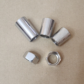 卫生间洗澡花洒软管接头螺帽淋浴管连接口不锈钢通用型花洒配件