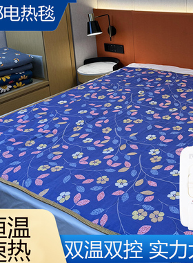 正品伟都牌电热毯亚麻面料单人双人双控加大特大家用宿舍用电褥子