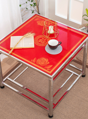 SUS304家用不锈钢烤火桌折叠组装桌冬季新款加厚正方形取暖小架子