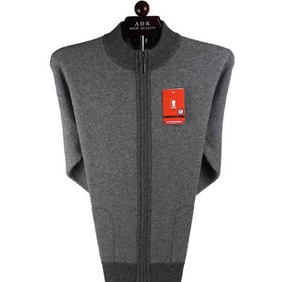 金兔中老年人拉链爸爸装羊毛衫