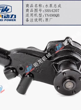 云内动力YN490QB YN27水泵总成SHA4207 SHA4208 SHA4209 SHA4210