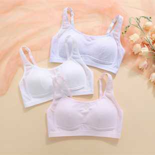 薄模杯高中纯棉运动防外扩防下垂校服不透初中学生少女内衣文胸