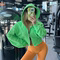 REYNA FITNESS INTERNET CELEBRITY SWEATSHIRT WOMENS LOOSE HOODED ZIPPER CROPPED SLIM FITNESS RUNNING TRAINING SPORTS JACKET