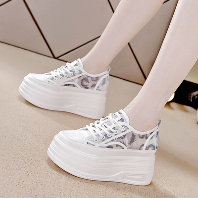 小白鞋女款百搭小个子内增高女鞋
