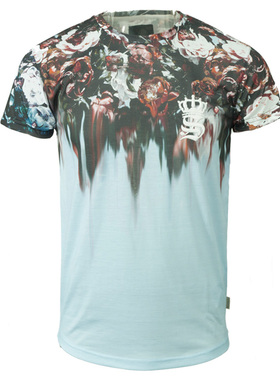 Soulstar 男款繁花图案修身T恤