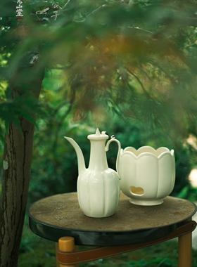 梵山堂印公子联名款点茶执壶瓜棱煮水壶宋式温酒壶汤瓶可明火煮水