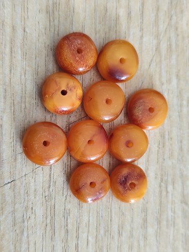 天然琥珀蜜蜡波罗的海老蜜蜡算盘珠散珠隔珠隔片一片价