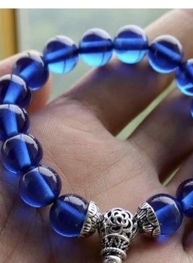 中东蜜蜡海宝蓝精灵手链手串变色款时尚饰品11mm新料 13mm稍偏绿