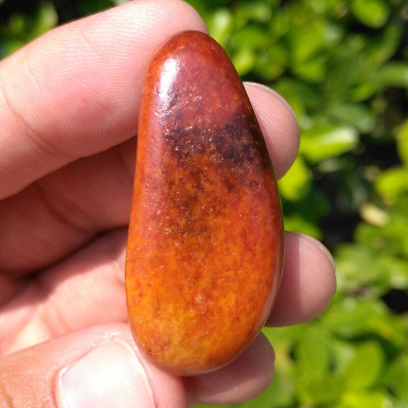 玉饰传奇新疆和田玉籽料吊坠天然红沁枣红皮独籽玉石原石挂件手链
