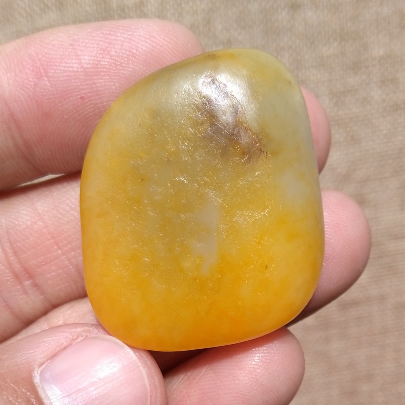 玉饰传奇新疆和田玉籽料原石吊坠天然黄沁洒金皮白玉三色玉石挂件