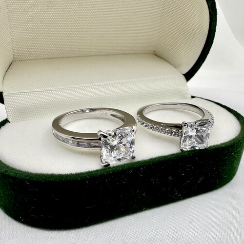 施家3克拉闪闪火彩小冰糖锆石925银戒指女轻奢高级冬季氛围感配饰