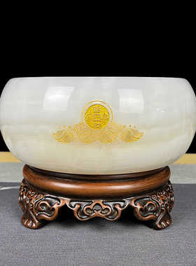 桌面装饰品玉石摆件天然玉石祝福