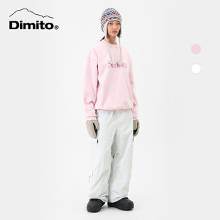 ACE雪具W25 DIMITO休闲纯棉卫衣男女春秋款套头圆领保暖上衣长袖