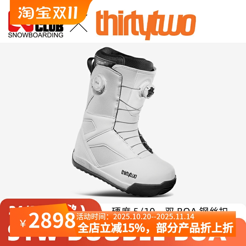 Thirtytwo32男款雪鞋双BOA系带