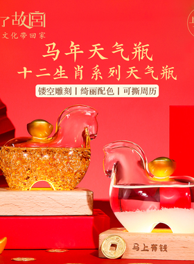 上新了故宫马上有钱风暴瓶小夜灯