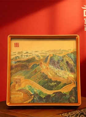 万里长城中国特色礼物金雕彩绣摆件高档国风礼物送朋友送老外礼品