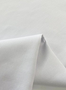 白色牛仔布料纯棉厚裤子衬衫服装衣服外套diy纯色毕业设计面料