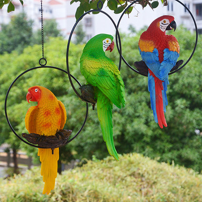 仿真树脂挂件庭院幼儿园大嘴鸟