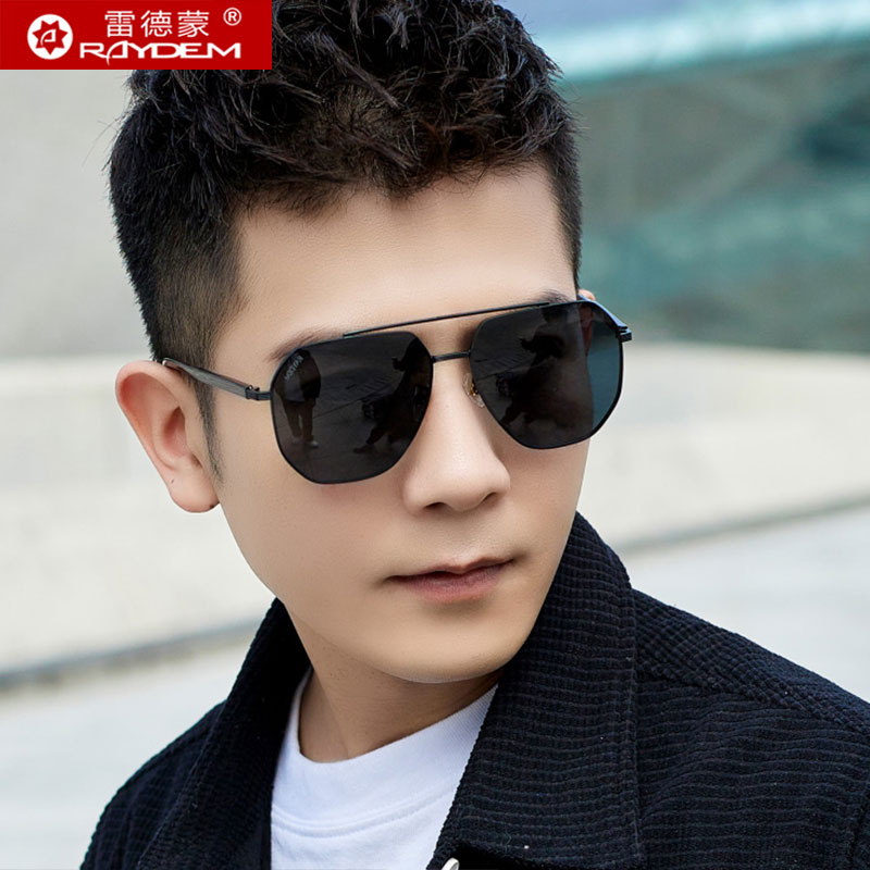 尼龙偏光墨镜男士时尚潮流太阳眼镜女开车专用驾驶镜大框方框眼睛