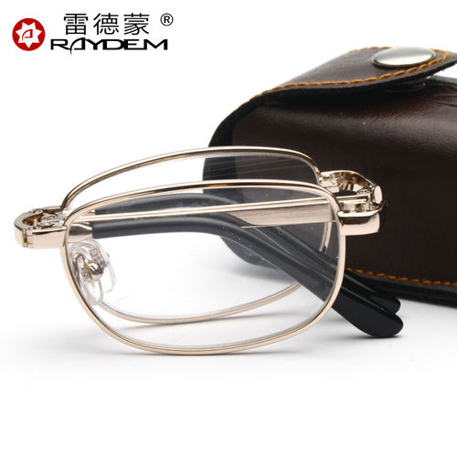 雷德蒙折叠式高清老花镜便携男女