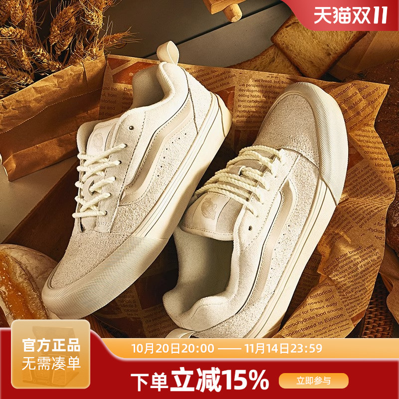 vans面包鞋系带男女低帮