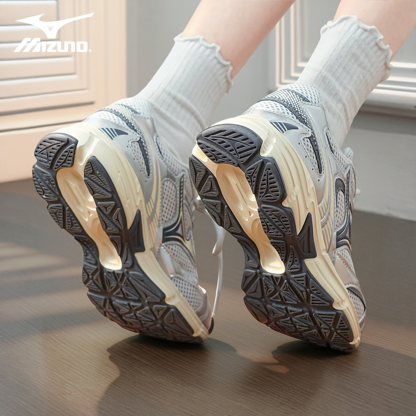 Mizuno美津浓 SPEED 2K 时尚潮流跑鞋男女同款轻便网面运动鞋