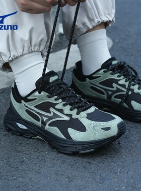 Mizuno美津浓男女鞋RACER S 2.0秋冬新款复古防泼水缓震户外跑鞋