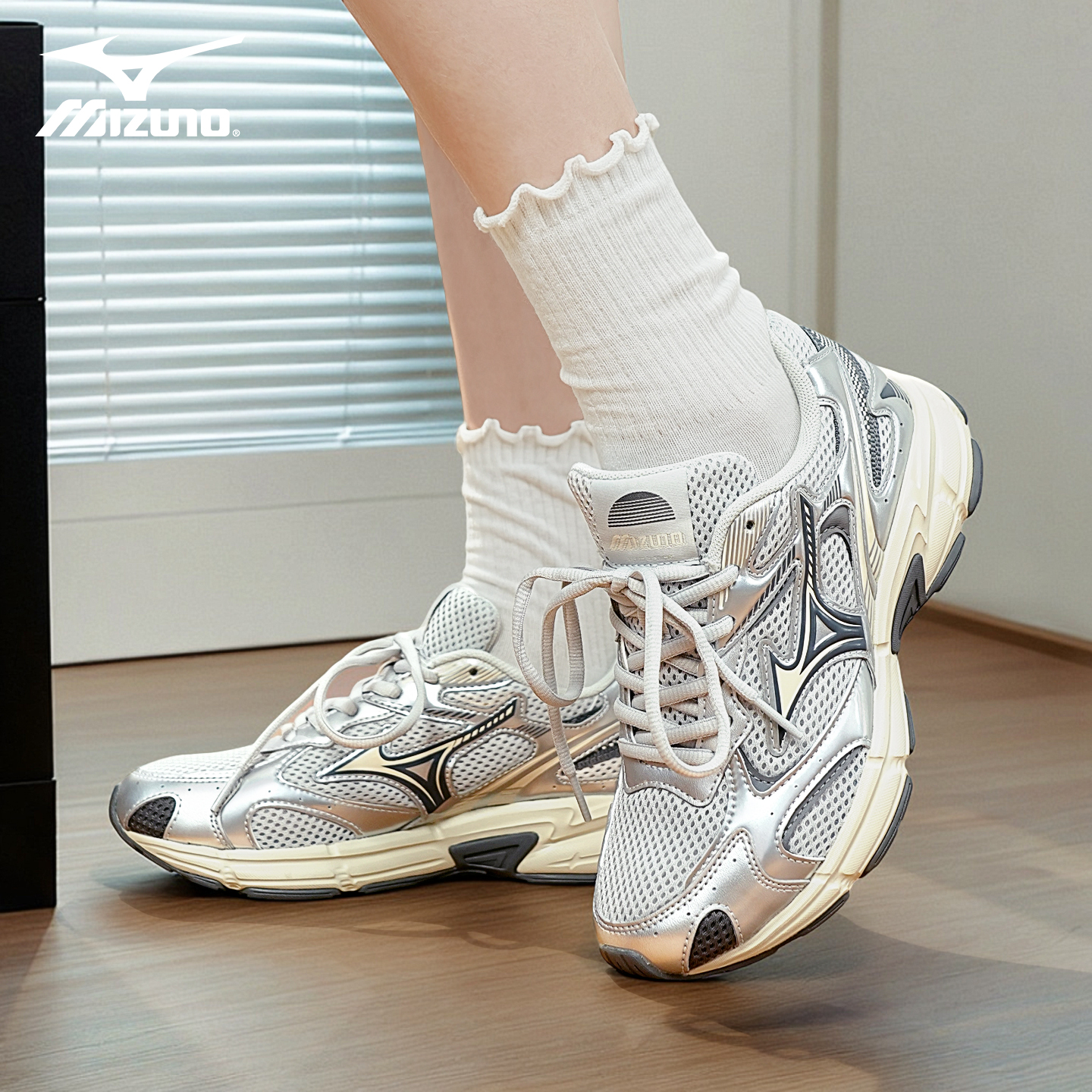 Mizuno美津浓 SPEED 2K 复古美式跑鞋男女同款潮流时尚耐磨休闲鞋