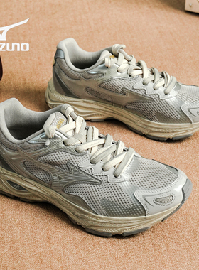 美津浓Racer S 2025年秋冬新款防滑耐磨休闲跑步鞋减震厚底男女鞋