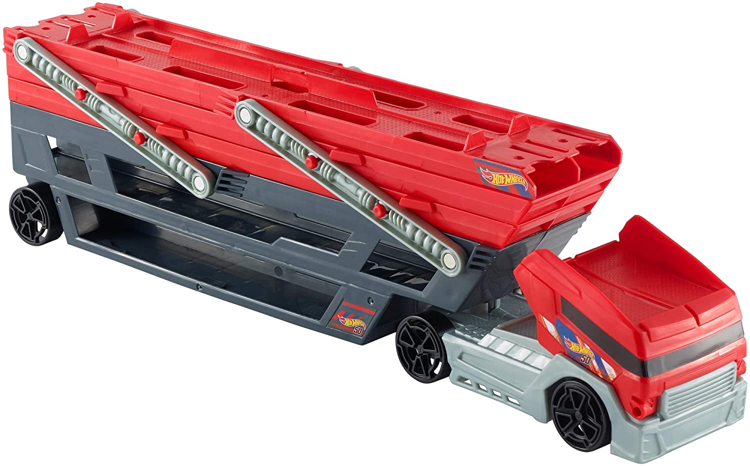 Hot Wheels风火轮 超级运输车卡车 装载50辆收纳儿童玩具礼物车