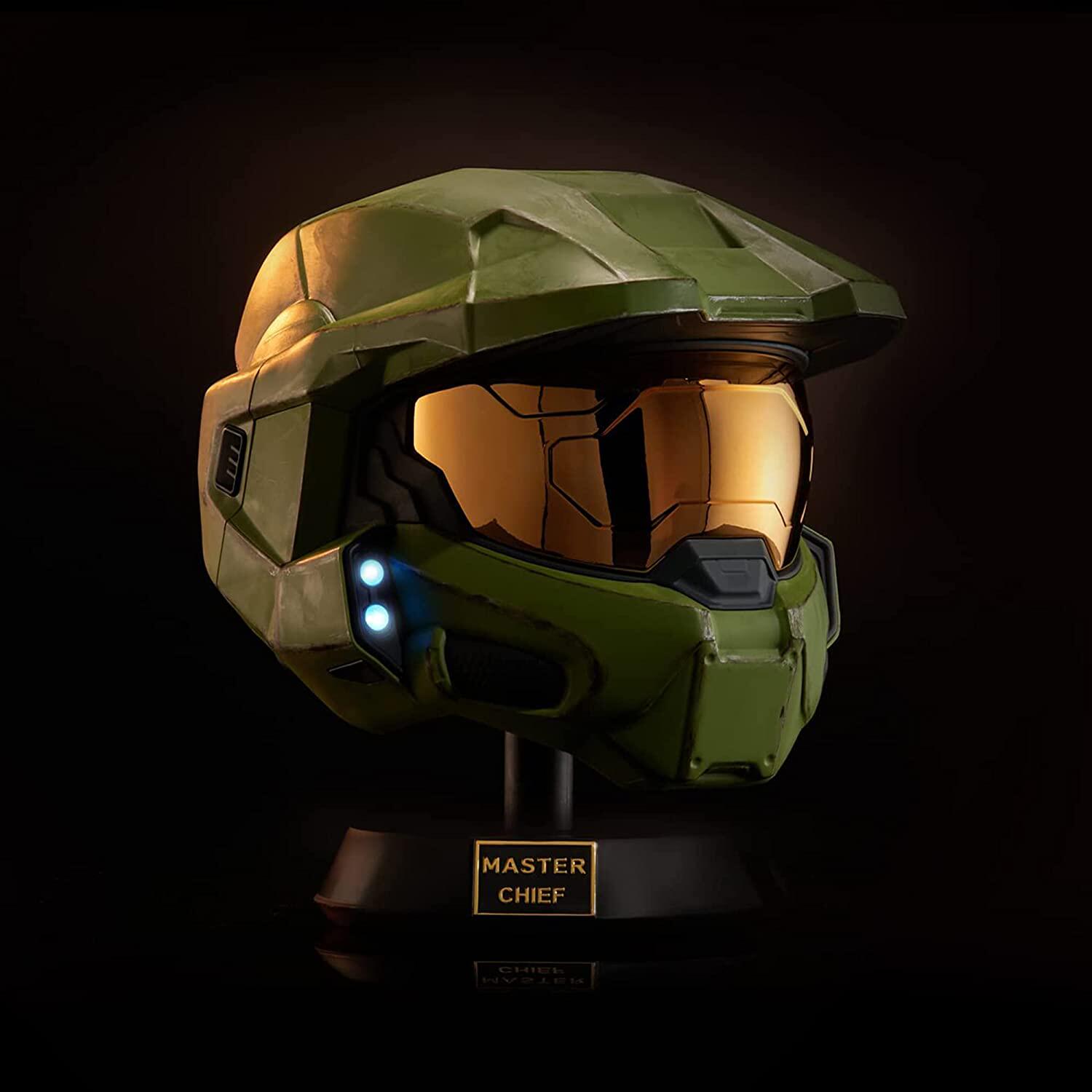 Halo正版周边MasterChief光环无限士官长1:1可穿戴灯效头盔