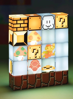 paladone原厂任天堂超级马里奥supermario周边方块创意组合小夜灯