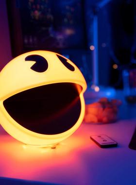 Pacman 吃豆子 夜灯 卧室台灯 声光床头灯 遥控 12种音效正版授权