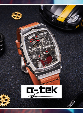 A-TEK欧美a-tek时尚男表机械男表 scrollen系列A1407x