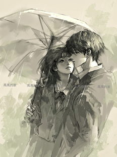 禹禹的家快团团原创插画套胶笔记本A5B5定制情侣闺蜜礼物