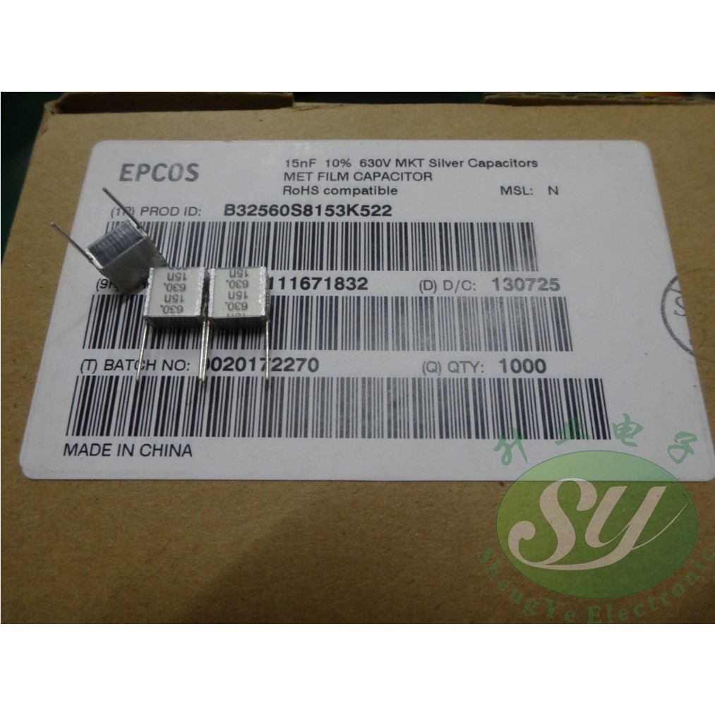 EPCOS0.015uf/630v15nf153全