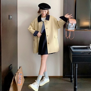！不挑人高品质短款撞色风衣外套9051-P135-控188图片